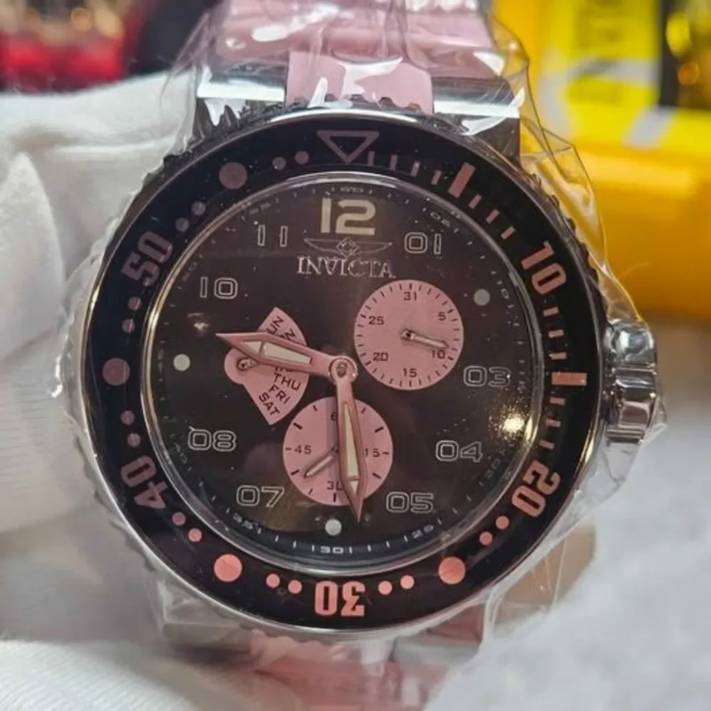 Invicta Pro Diver Men's Watch - 52mm, Pink (49565)